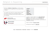 Tablet Screenshot of belgiumishappening.net